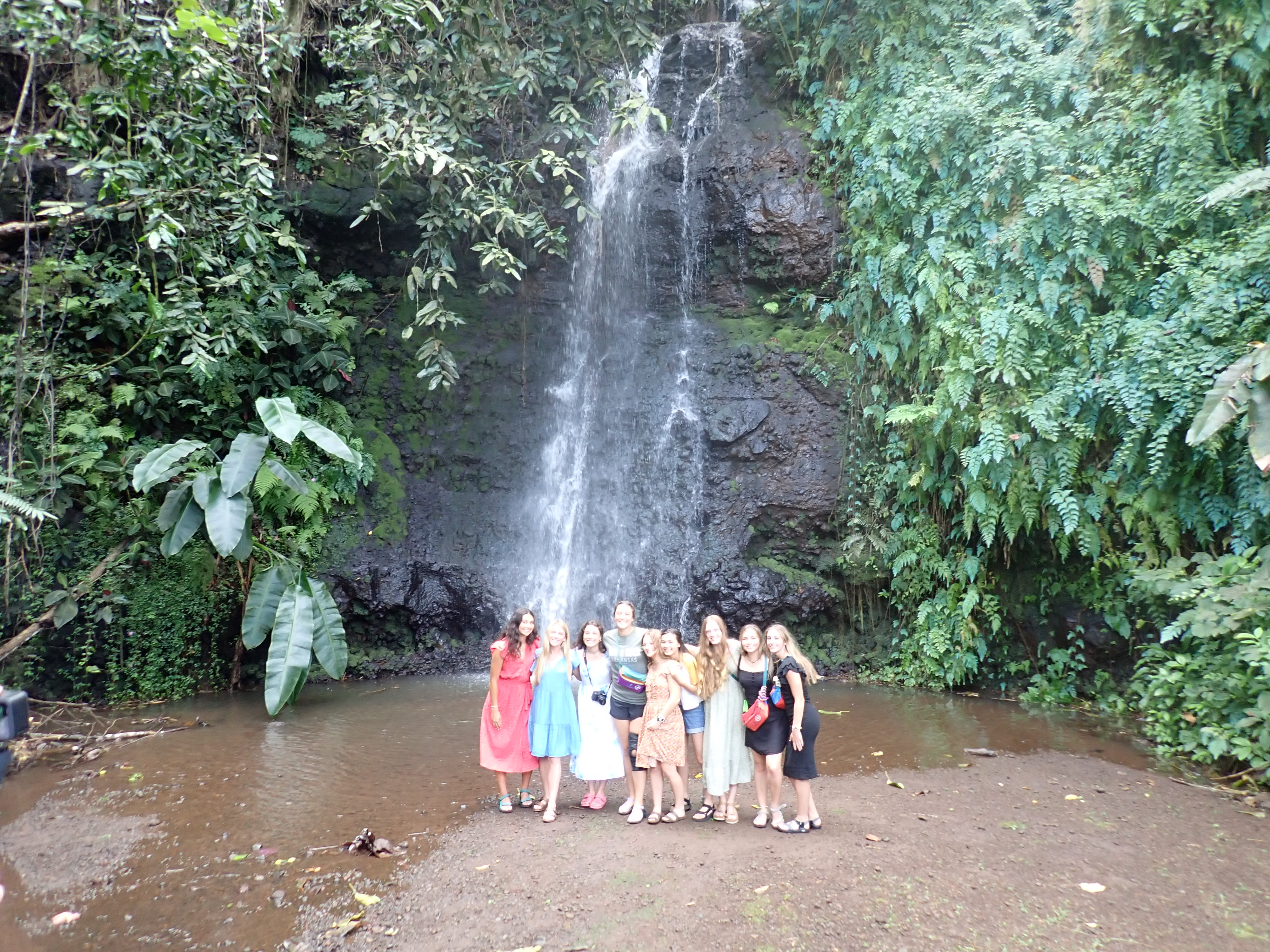 2022 Tahiti Taravao HXP - Day 12 (Church with Vaihiria Ward, Water Gardens Vaipahi Waterfall & Hike, Sacred Eels, Turtles, Haircut, Activity with Vaihiria Ward Youth, Averie's Birthday, Letters Home)