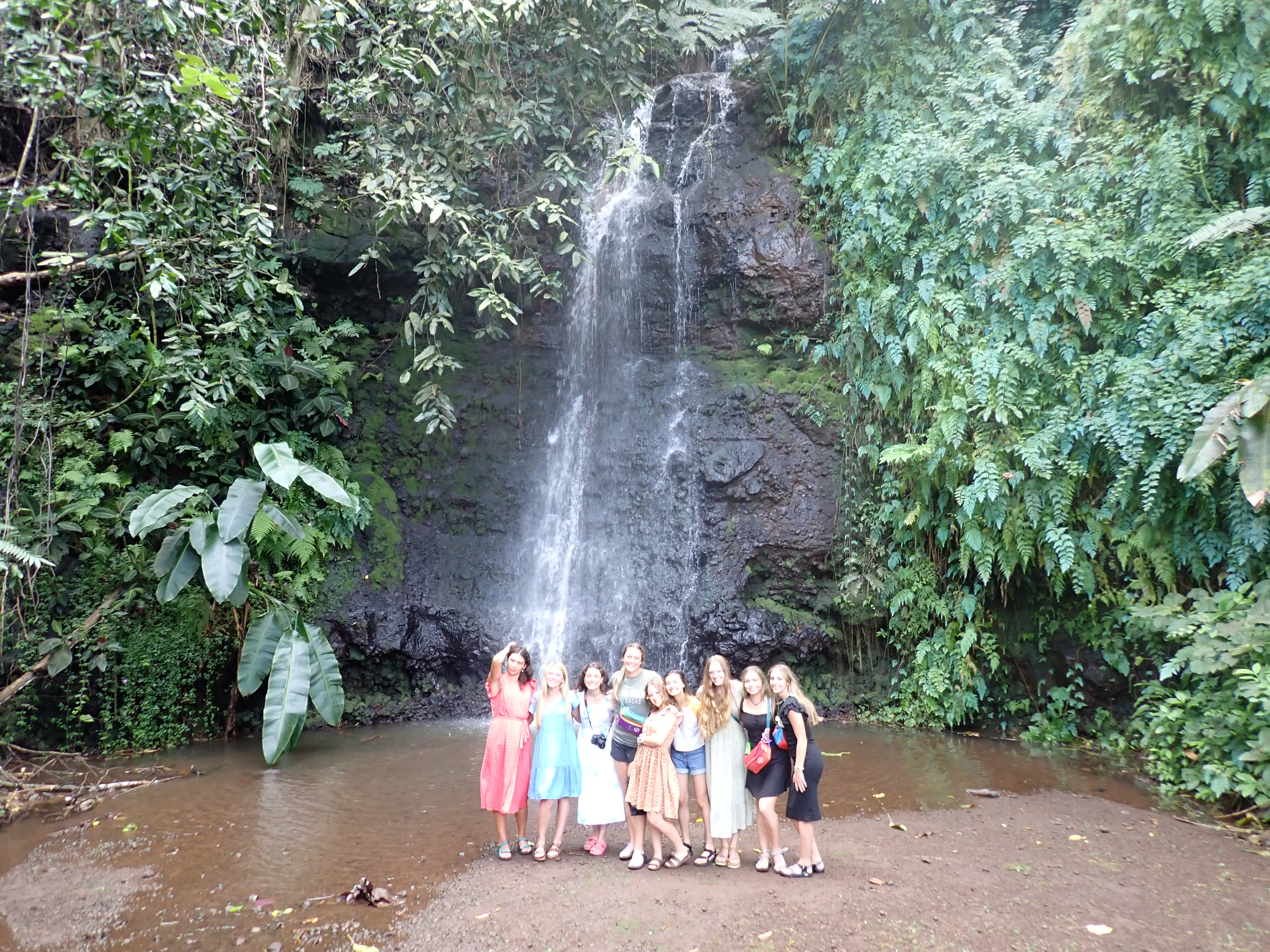 2022 Tahiti Taravao HXP - Day 12 (Church with Vaihiria Ward, Water Gardens Vaipahi Waterfall & Hike, Sacred Eels, Turtles, Haircut, Activity with Vaihiria Ward Youth, Averie's Birthday, Letters Home)