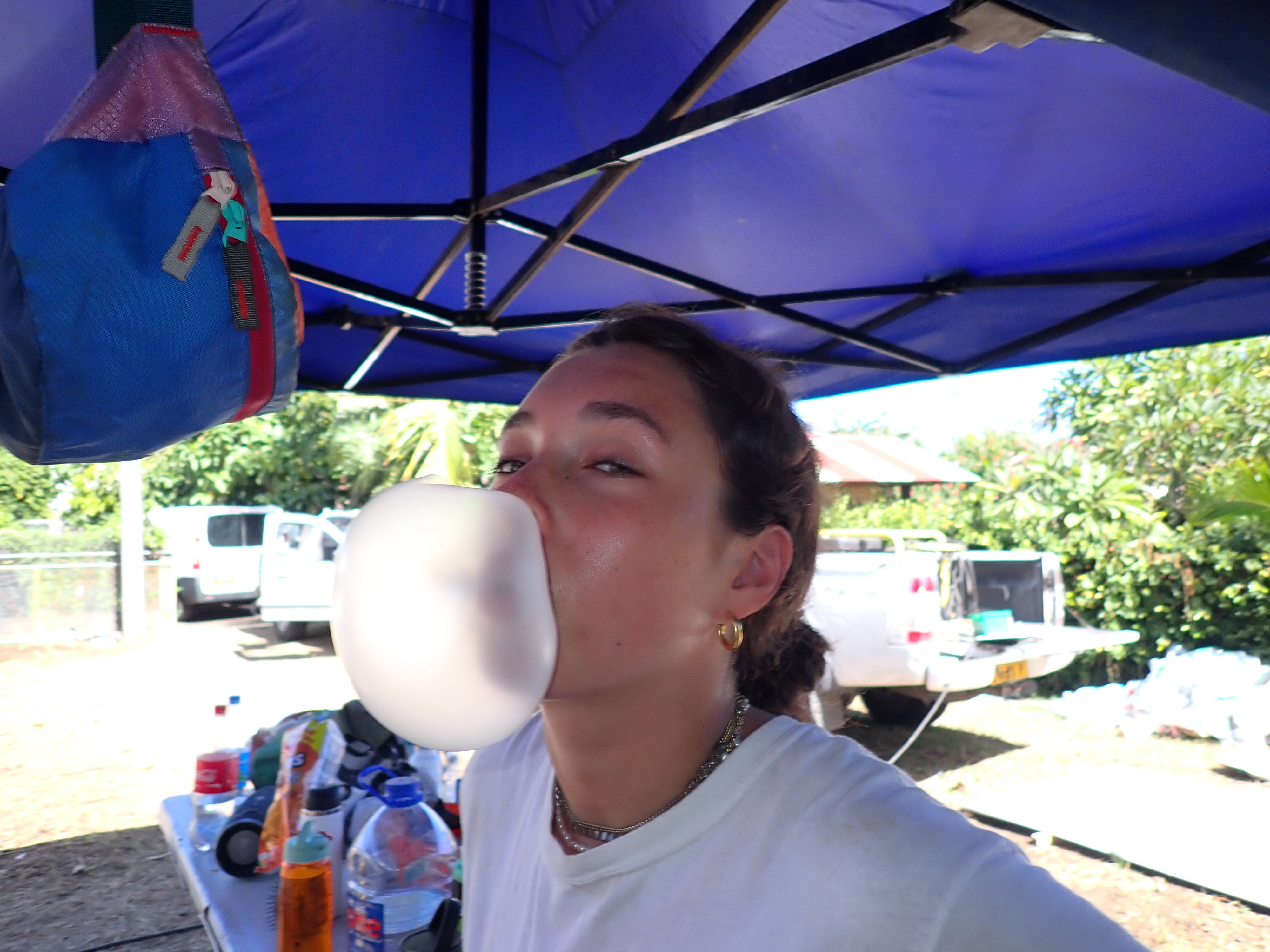 2022 Tahiti Taravao HXP - Day 13 (Work Site Day 6, National TV Station Shows Up to Film, Adding the Roof, Turtle Dies, Testimony Meeting with the Papara Ward & ❤ Bishop Taylor ❤, Shell Necklace Gifts, Tytan Teaching Spikeball (Spiceball!))