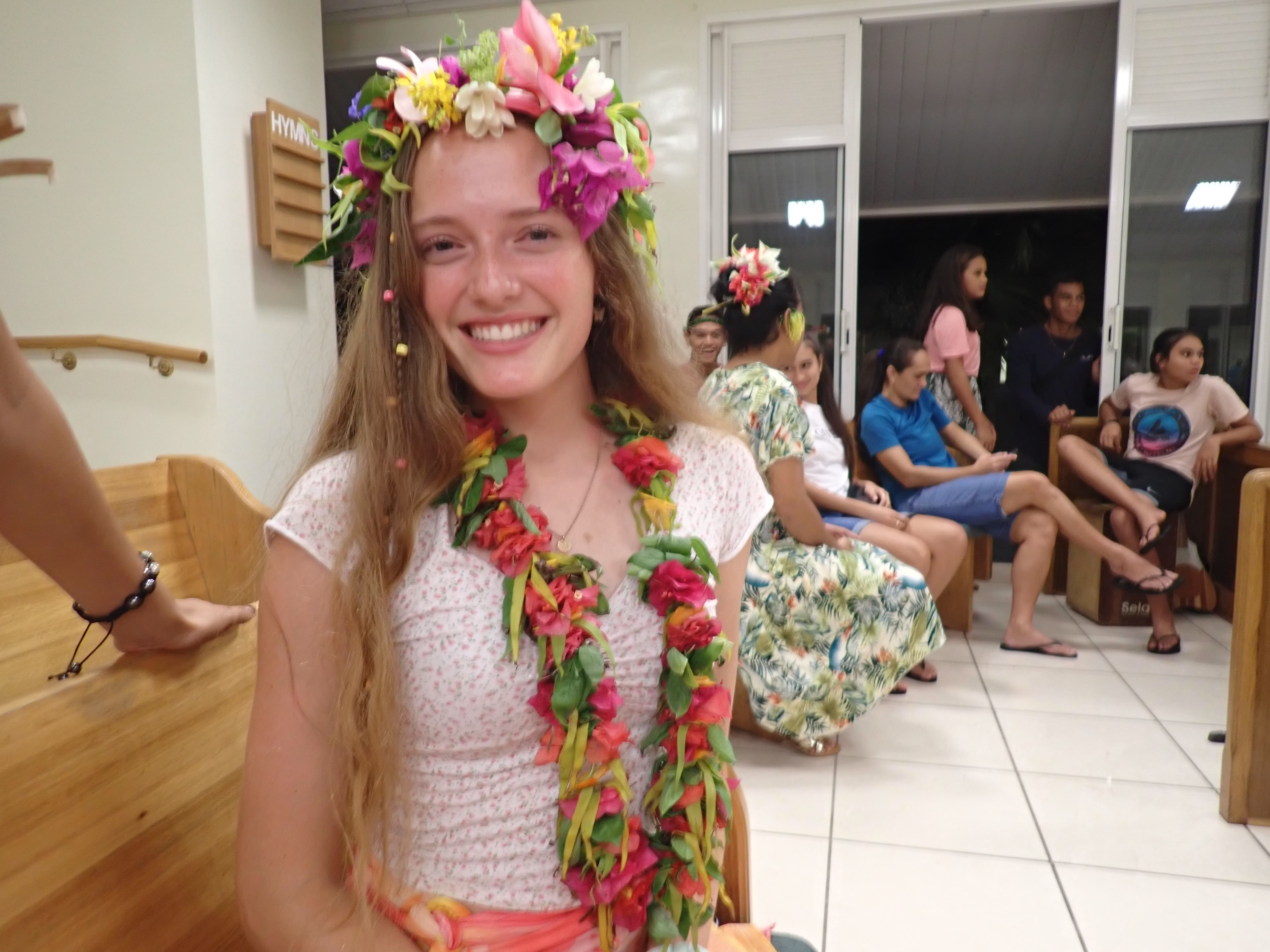 2022 Tahiti Taravao HXP - Day 15 (Epic Morning Devotional, Volunteering at Youth Center, Working at Community Garden on Mountain, Solis, Tiana Sees Her New House, Vaihiria Ward Activity: Coconut Milk, Learning Drums & Tahitian Dances, Making Flower Crowns