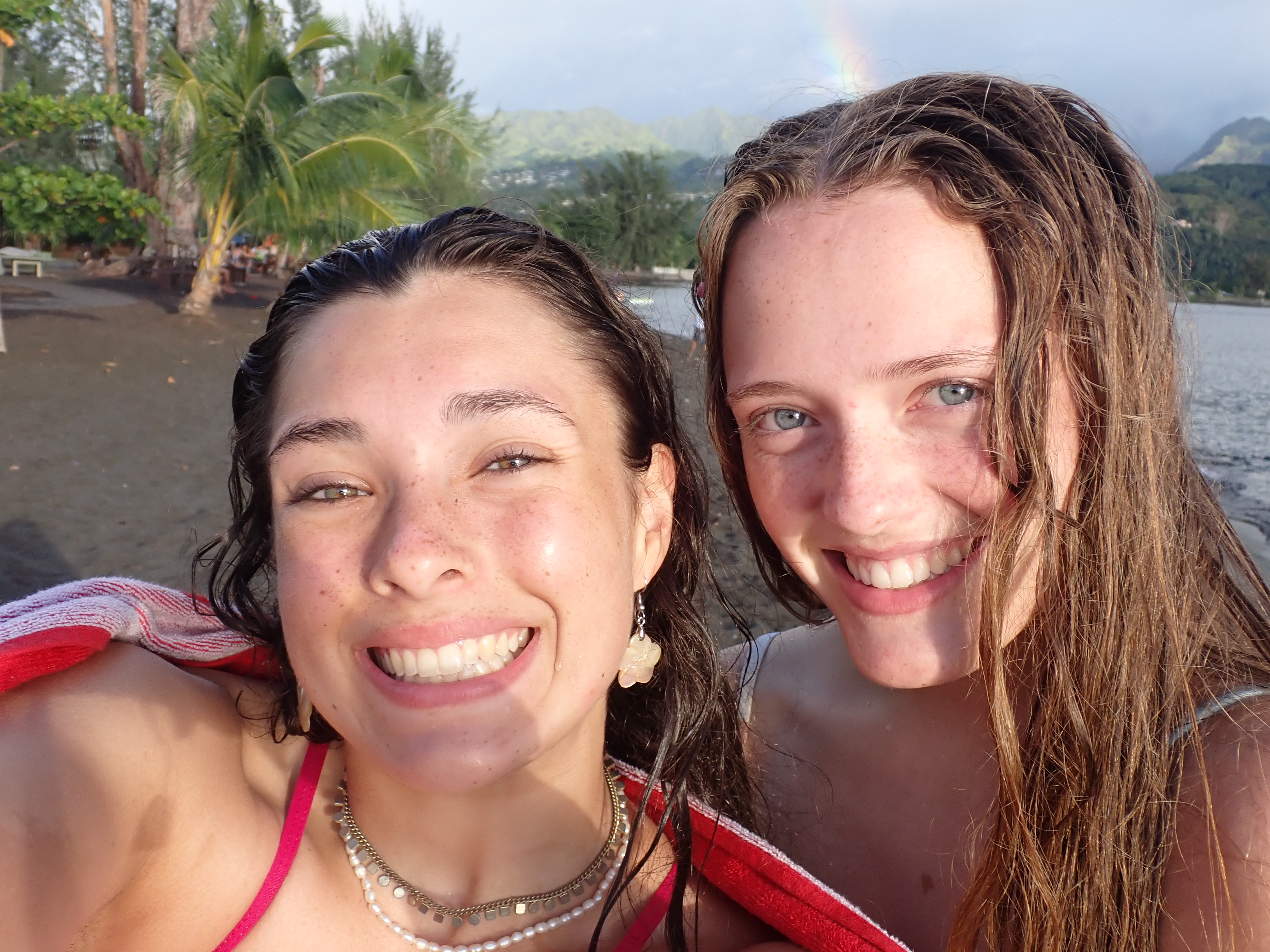 2022 Tahiti Taravao HXP - Day 16 (Baptisms at the Papeete Tahiti Temple, Bryan's Temple Story, Shopping @ the Papeete Market, Raisin Fanta, Pointe V�nus (Point Venus) Black Sand Beach & Lighthouse, Rainbows, Sandcastles, Downpour, Epic Sunset, All-Nighter