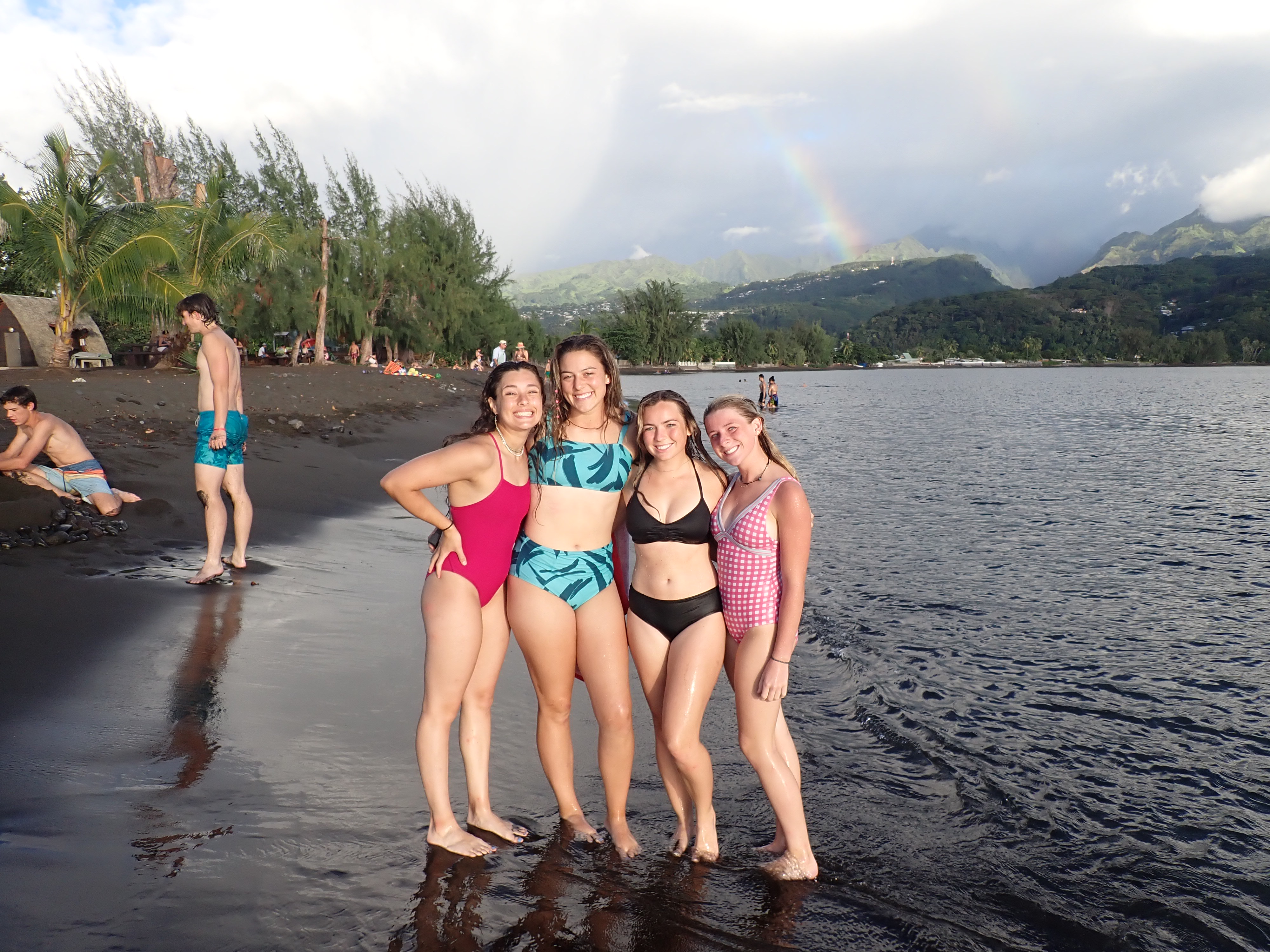 2022 Tahiti Taravao HXP - Day 16 (Baptisms at the Papeete Tahiti Temple, Bryan's Temple Story, Shopping @ the Papeete Market, Raisin Fanta, Pointe V�nus (Point Venus) Black Sand Beach & Lighthouse, Rainbows, Sandcastles, Downpour, Epic Sunset, All-Nighter