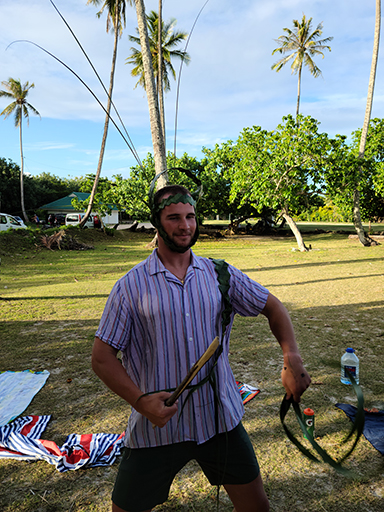 2022 Tahiti Taravao HXP - Day 3 (Devotional, Moorea Jeep Safari, Magic Mountain Overlook, Jam Tasting, Belvedere Lookout, Marae-o-Mahine, Touching Sacred Eels, Fresh Pineapple & Coconut, Making Headbands, Beach Games, Tahitian Dance & Fire Show)
