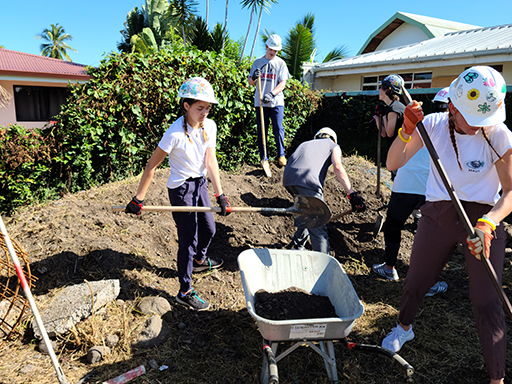 2022 Tahiti Taravao HXP - Day 6 (1st Day at the Work Site, Clearing the Land to Build a House for Tiana, Digging the Foundation & Footings, Purple Worms & Centipedes,Swimming in the Reef, Activity and Dinner with the Vaihiria Ward, Double Dragon)