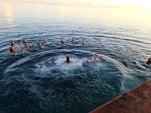 2022 Tahiti Taravao HXP - Day 6 (1st Day at the Work Site, Clearing the Land to Build a House for Tiana, Digging the Foundation & Footings, Purple Worms & Centipedes,Swimming in the Reef, Activity and Dinner with the Vaihiria Ward, Double Dragon)