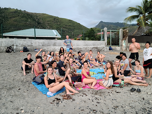 2022 Tahiti Taravao HXP - Day 7 (Tahitian Treats: Tim Tam, Happy Hippos, Hello Panda, Twix Top, Choco Prince, Building Walls & Mixing Cement By Hand, Chef Billy's Ketchup Egg Sandwiches, Making Flower Heis on the Beach, Swimming in the Reef)
