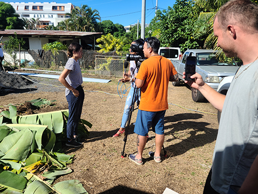 2022 Tahiti Taravao HXP - Day 13 (Work Site Day 6, National TV Station Shows Up to Film, Adding the Roof, Turtle Dies, Testimony Meeting with the Papara Ward & ❤ Bishop Taylor ❤, Shell Necklace Gifts, Tytan Teaching Spikeball (Spiceball!))