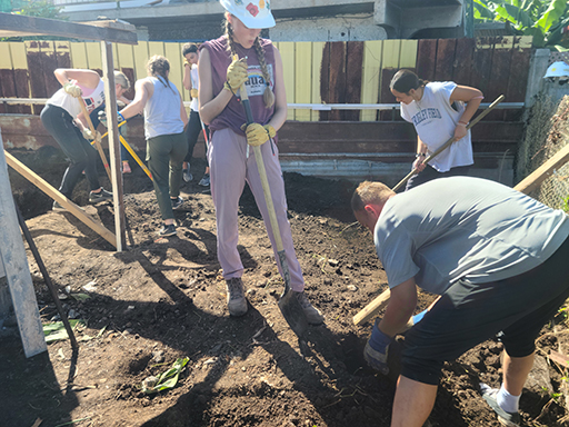 2022 Tahiti Taravao HXP - Day 13 (Work Site Day 6, National TV Station Shows Up to Film, Adding the Roof, Turtle Dies, Testimony Meeting with the Papara Ward & ❤ Bishop Taylor ❤, Shell Necklace Gifts, Tytan Teaching Spikeball (Spiceball!))