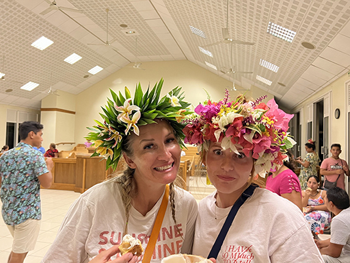 2022 Tahiti Taravao HXP - Day 15 (Epic Morning Devotional, Volunteering at Youth Center, Working at Community Garden on Mountain, Solis, Tiana Sees Her New House, Vaihiria Ward Activity: Coconut Milk, Learning Drums & Tahitian Dances, Making Flower Crowns
