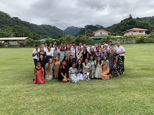 2022 Tahiti Taravao HXP - Day 12 (Church with Vaihiria Ward, Water Gardens Vaipahi Waterfall & Hike, Sacred Eels, Turtles, Haircut, Activity with Vaihiria Ward Youth, Averie's Birthday, Letters Home)