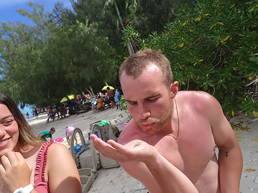 2022 Tahiti Taravao HXP - Day 4 (Kass's Birthday, Swimming with Sharks & Stingrays, Motu Fareone Island, Making Motu Fareone (E'ia Ota), Catching Crabs for 'Alca-Crab', Dance Party on Ferry to Tahiti, Catching Geckos)