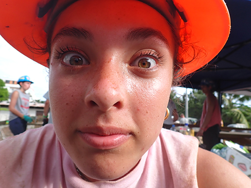 2022 Tahiti Taravao HXP - Day 7 (Tahitian Treats: Tim Tam, Happy Hippos, Hello Panda, Twix Top, Choco Prince, Building Walls & Mixing Cement By Hand, Chef Billy's Ketchup Egg Sandwiches, Making Flower Heis on the Beach, Swimming in the Reef)