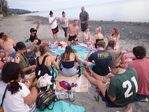 2022 Tahiti Taravao HXP - Day 7 (Tahitian Treats: Tim Tam, Happy Hippos, Hello Panda, Twix Top, Choco Prince, Building Walls & Mixing Cement By Hand, Chef Billy's Ketchup Egg Sandwiches, Making Flower Heis on the Beach, Swimming in the Reef)
