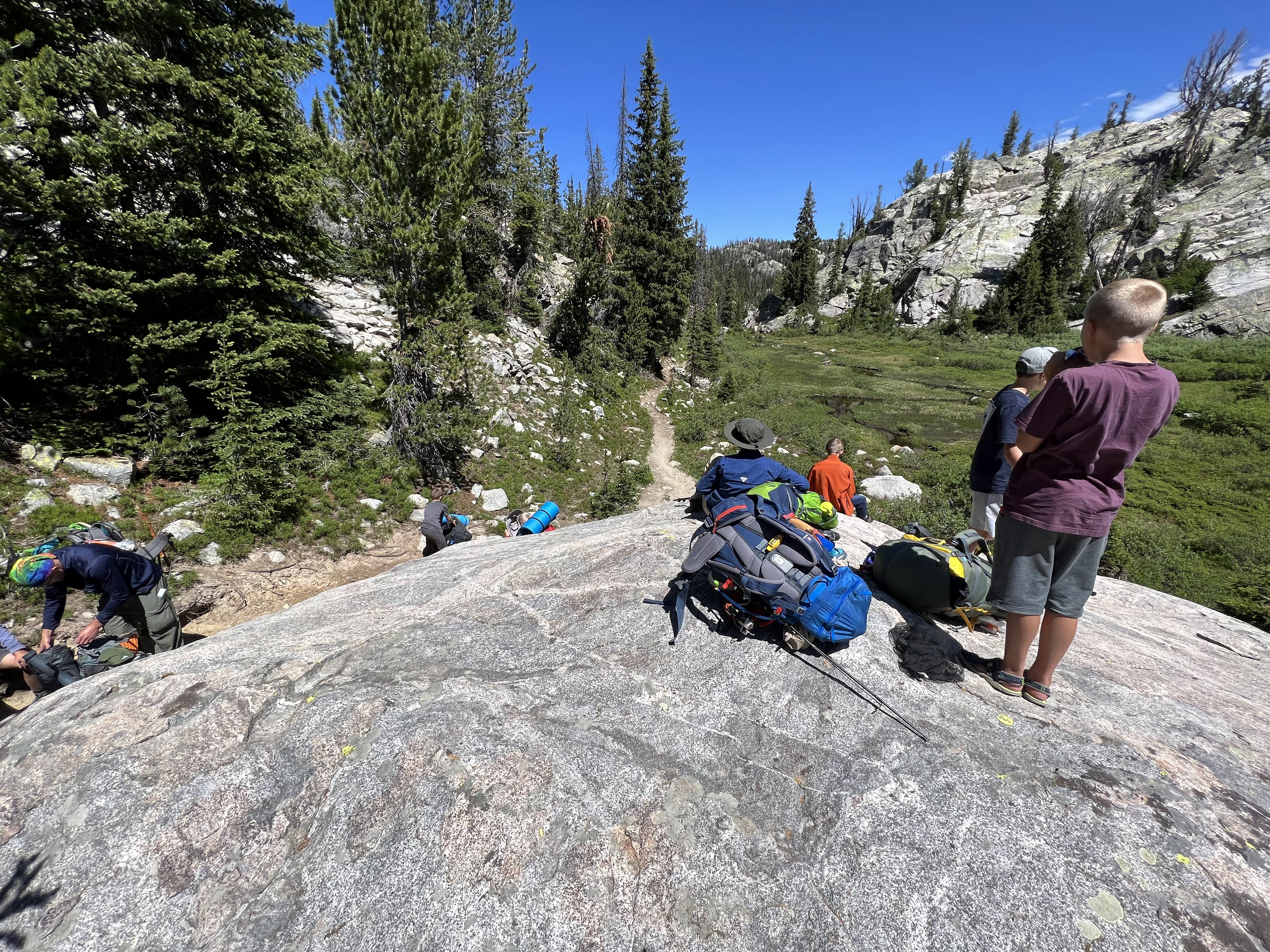 2022 Wind River Trip - Day 2 (Sapphire Lake to Island Lake, Titcomb Basin)