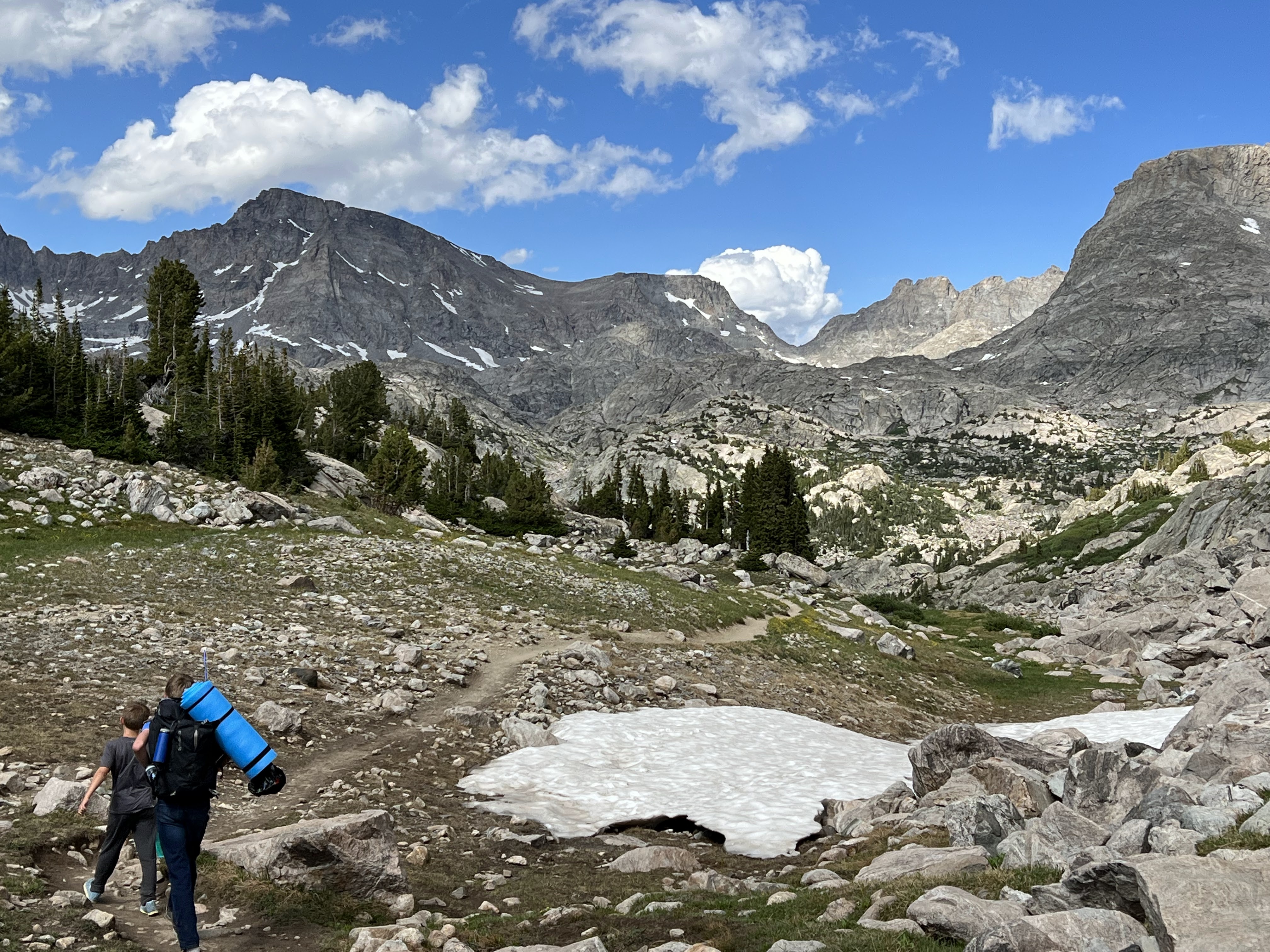 2022 Wind River Trip - Day 2 (Sapphire Lake to Island Lake, Titcomb Basin)