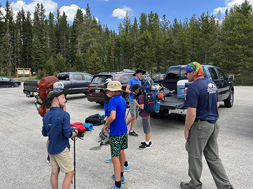 2022 Wind River Trip - Day 1 (4 hours of SpongeBob SquarePants in the car, Backpacking from Pole Creek Trailhead to Sapphire Lake, Getting eaten by swarms of mosquitoes)